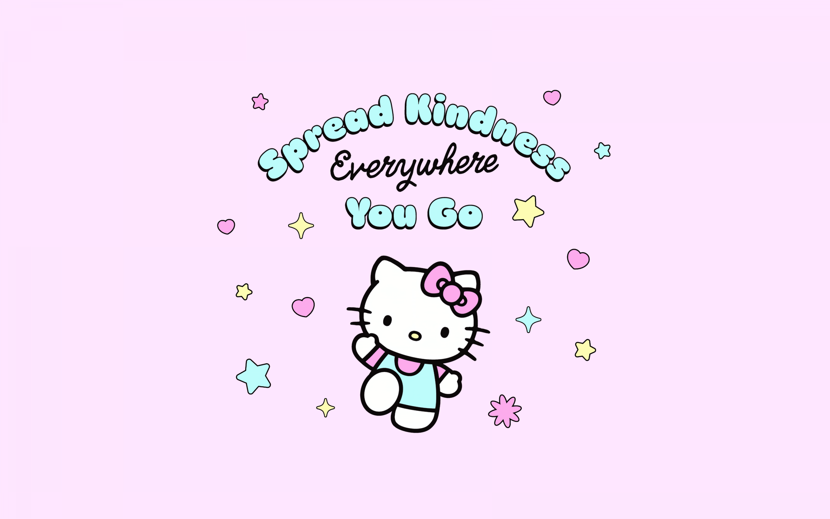 Spread Kindness Hello Kitty 4k Wallpaper