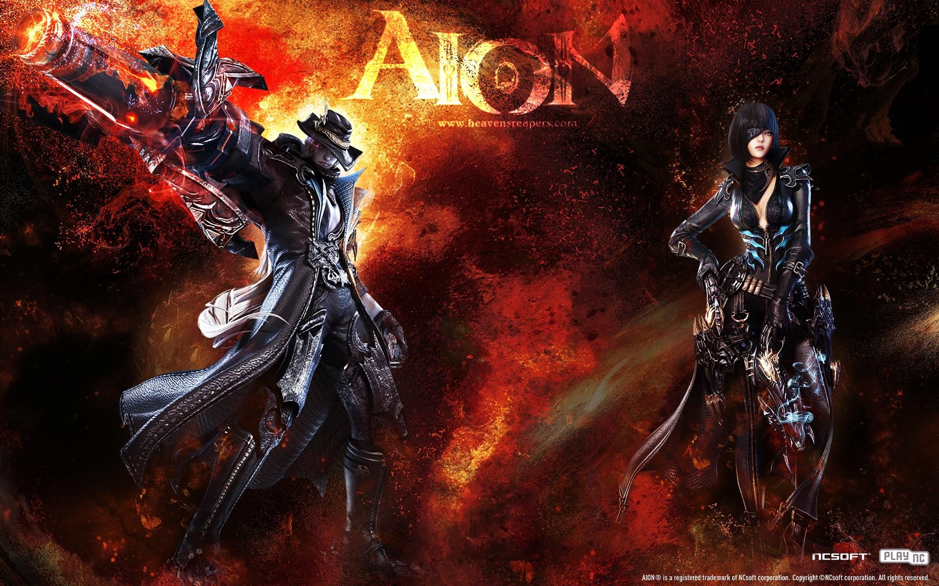 Wallpaper Aion The Tower Of Eternity Girl Skull Magic Fire