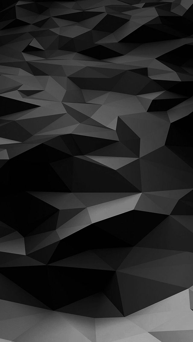 Low Poly Art Dark Bw Pattern iPhone 5s Wallpaper Download iPhone