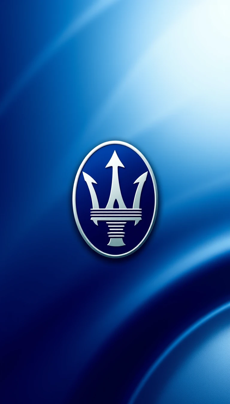 Maserati Logo Phone Wallpaper