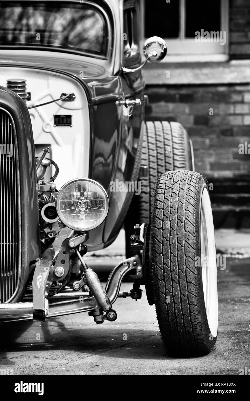 Custom Hot Rod Coupe Car At Bicester Heritage Centre
