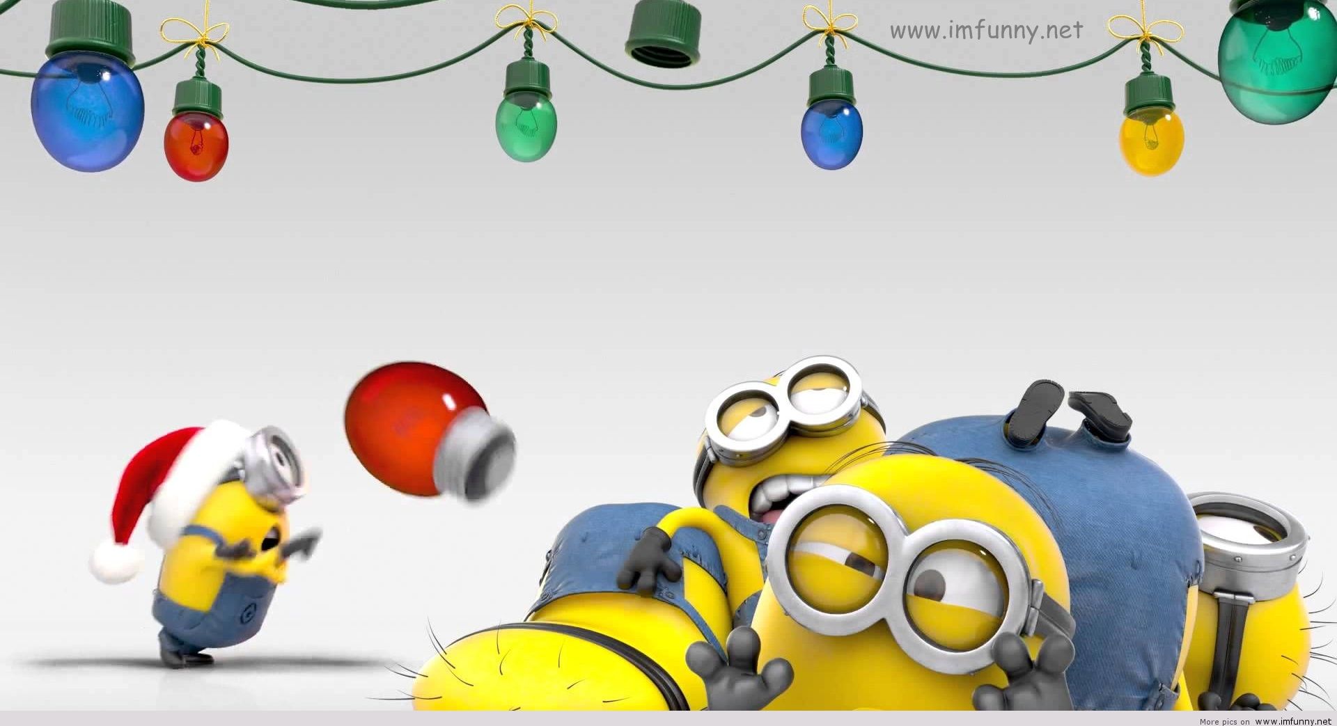 Funny Minions Christmas Wallpaper