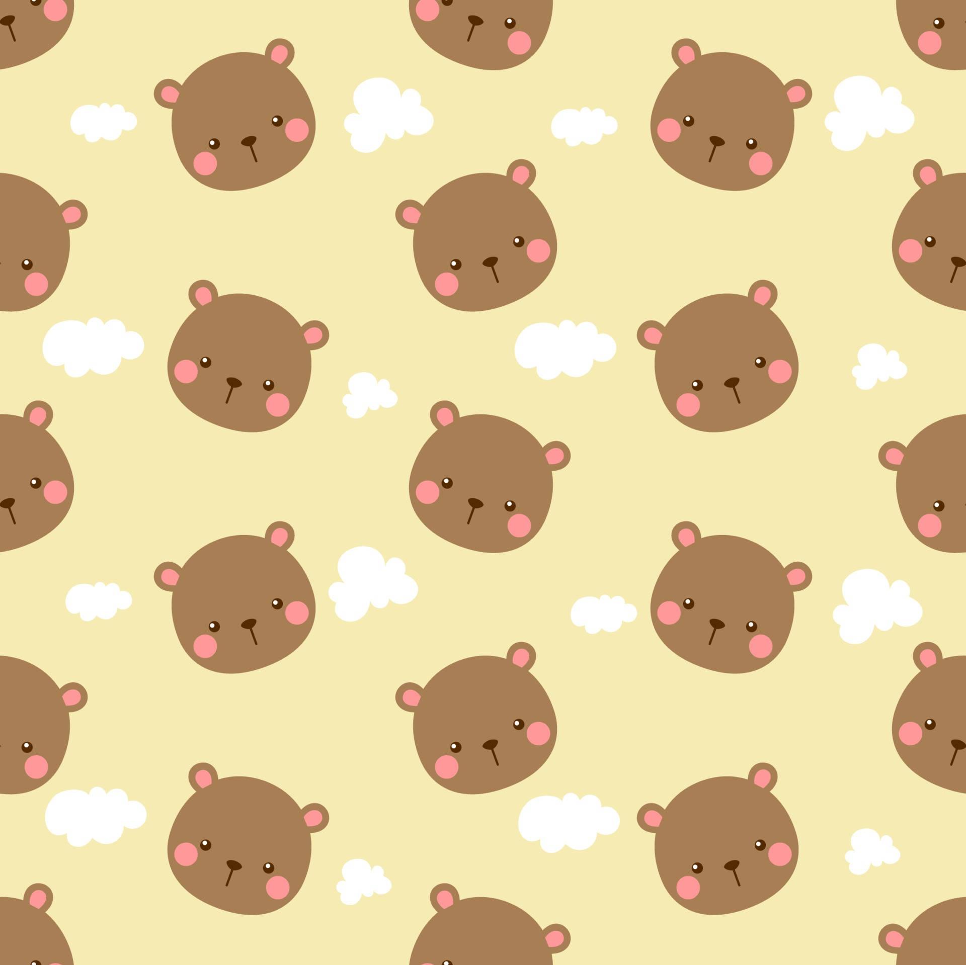 A Happy Brown Bear Ready To Take On The Day Wallpaper