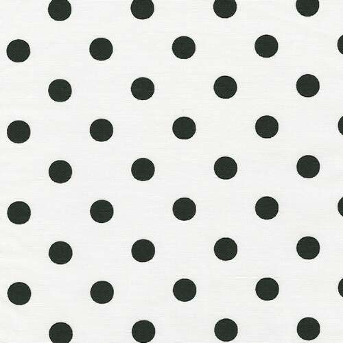 Home Fabrics White and Black Polka Dot Fabric 500x500