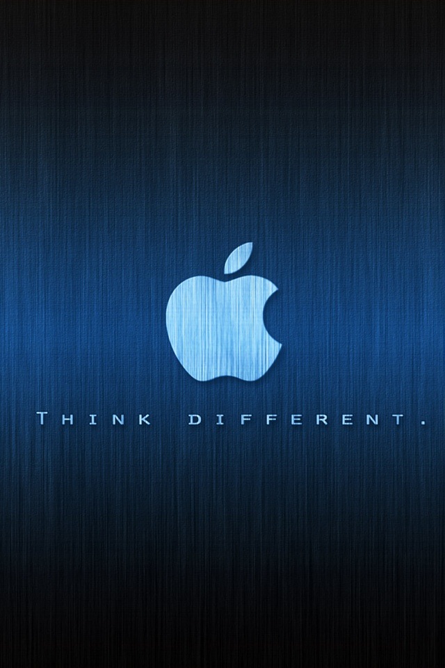 Blue Apple Simply Beautiful iPhone Wallpaper