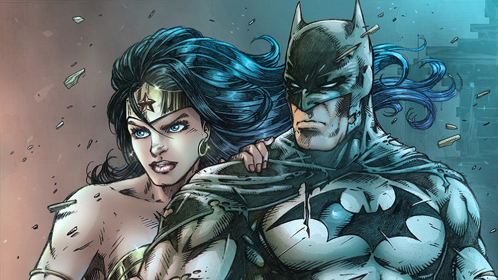Batman And Wonder Woman Wallpaper Background