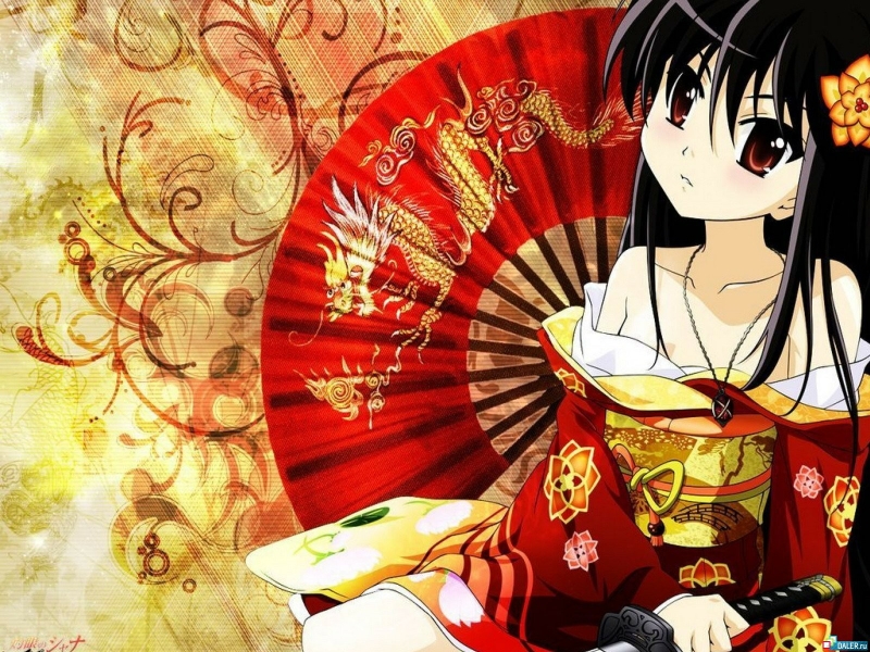Geisha Anime Girls Wallpaper Girl