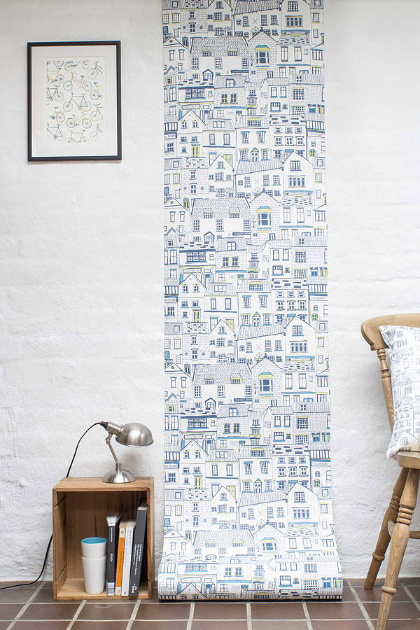 Coastal Cottages Wallpaper By Jessica Hogarth Designs