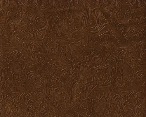Brown Tooled Faux Leather brown embossed tooled faux leather vinyl