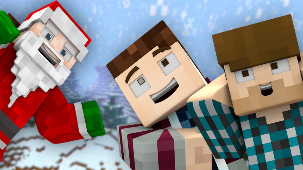 A Merry Minecraft Christmas Wallpaper For