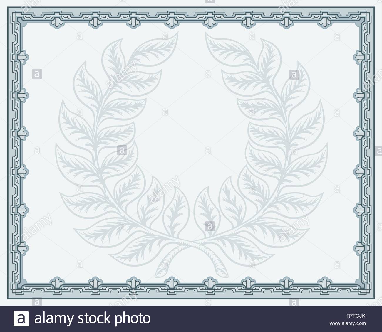 Certificate Template Diploma Background Stock Vector Art