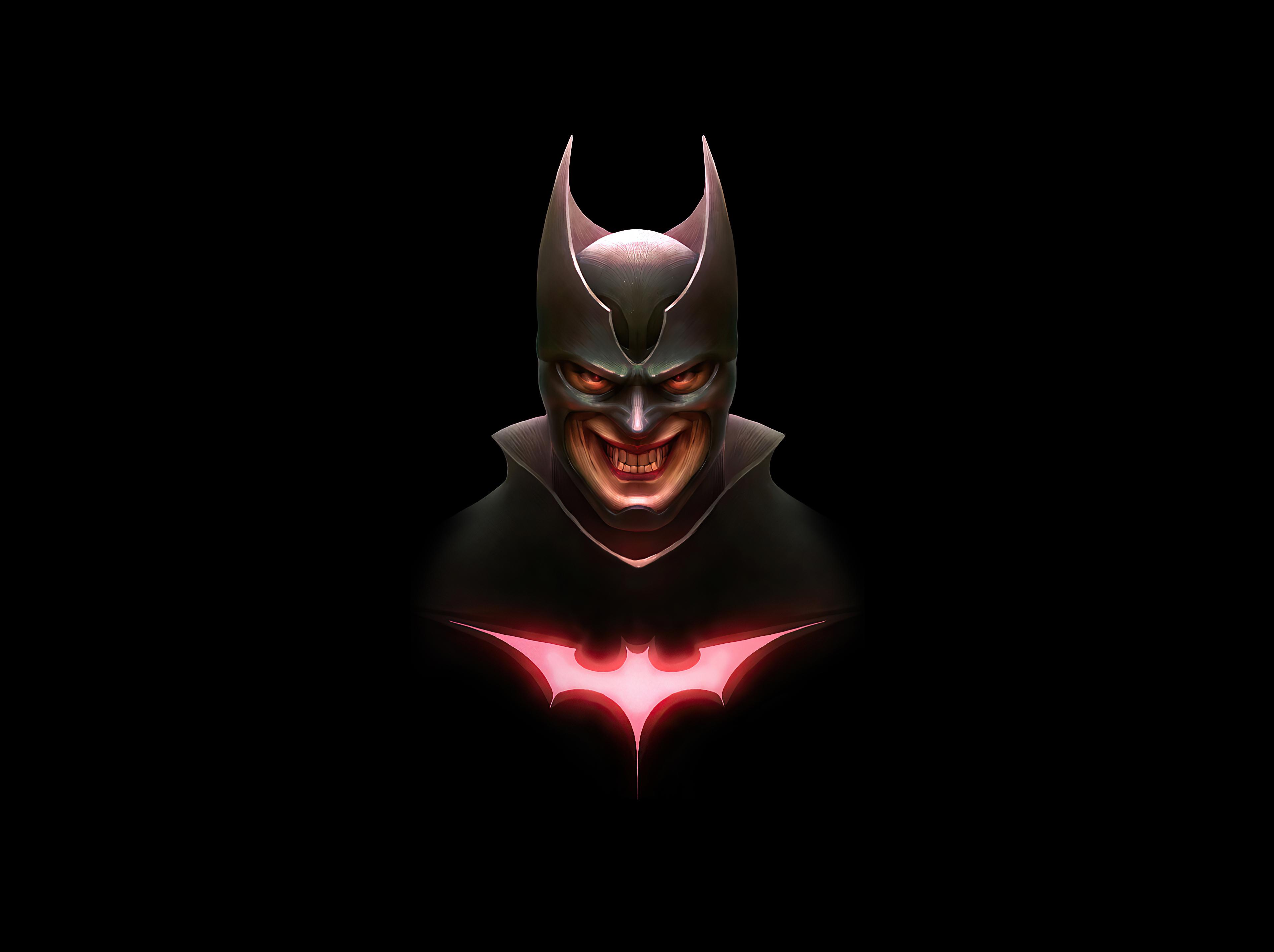 Batman Creepy Smile Wallpaper HD Superheroes 4k