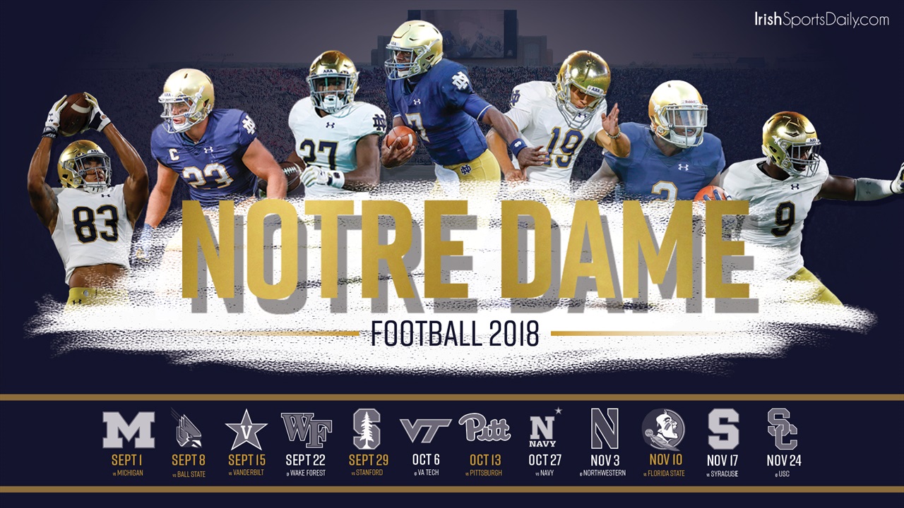 Notre Dame Football Schedule Desktop Background Irish