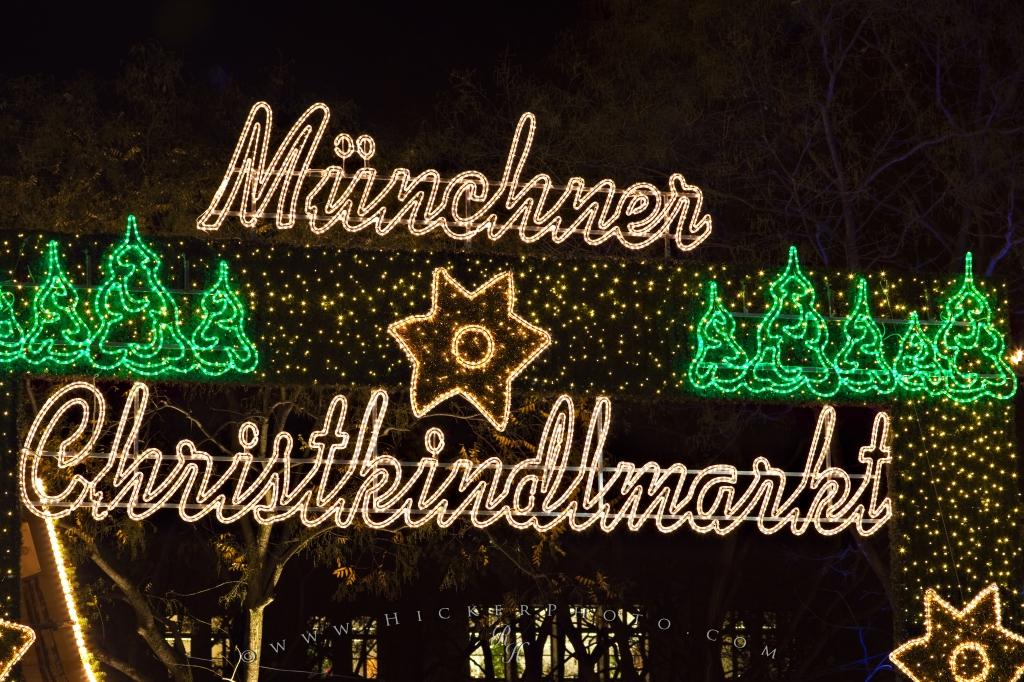 Muenchner Christkindlmarkt Sign Photo Information