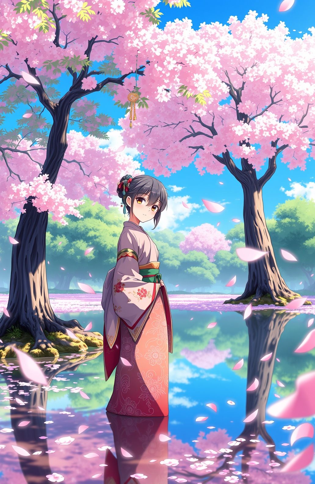 Anime Cherry Blossom Wallpaper