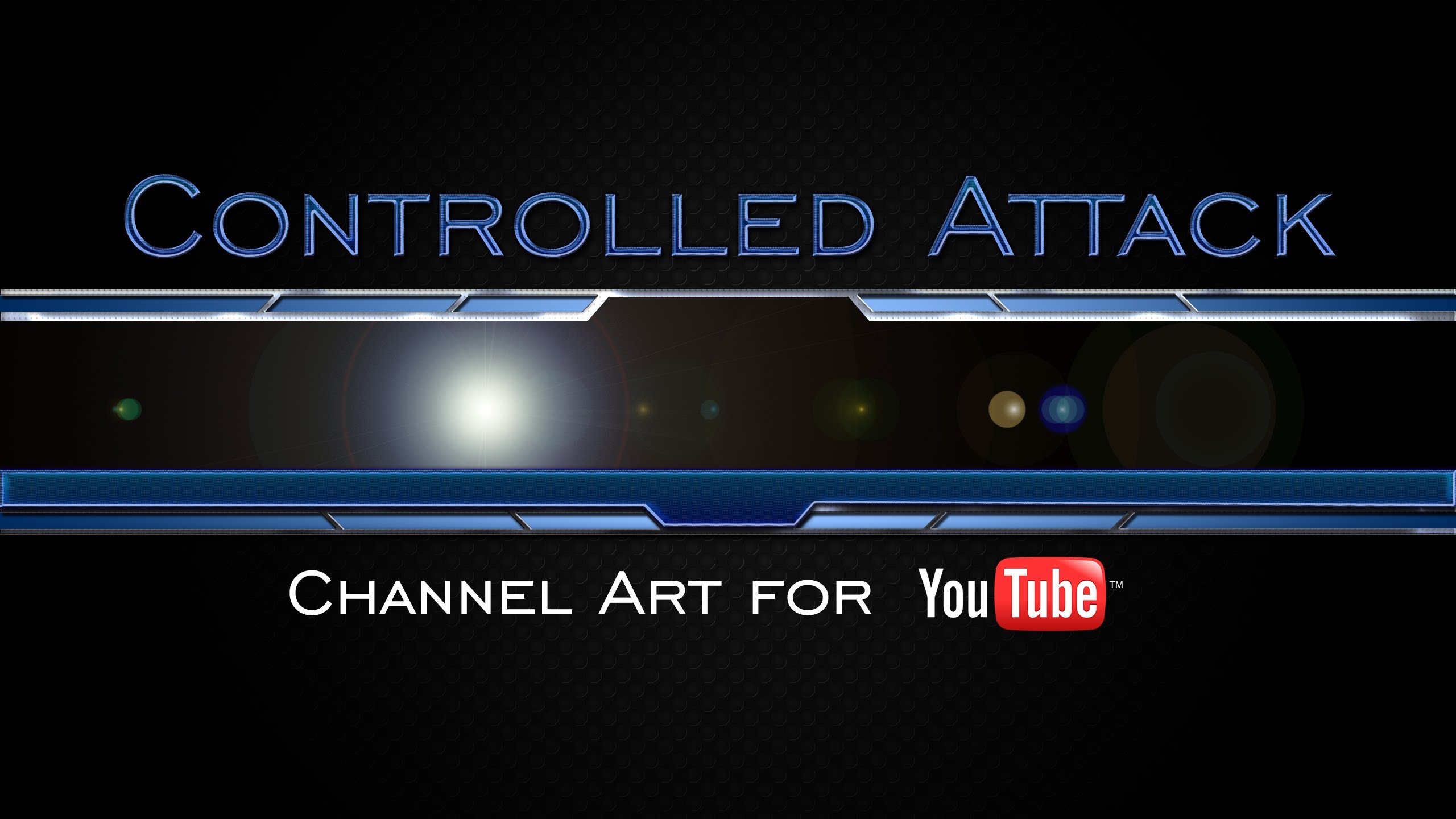 Free Download Controlled Attack Gaming Youtube Channel Art
