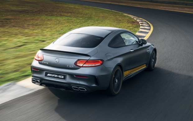 Mercedes AMG C63 S Coupe Rear View wallpapers