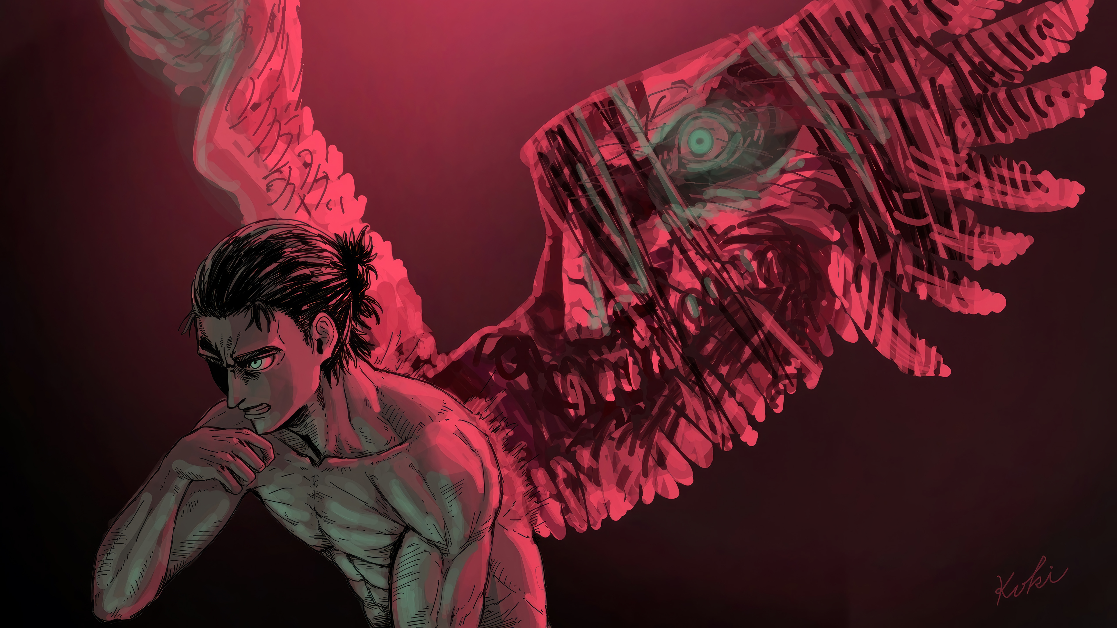 Eren Yeager Attack On Titan 4k Wallpaper