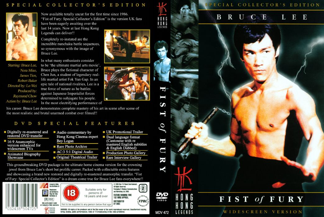 Fist Of Fury Martial Arts Bruce Lee Poster D Wallpaper