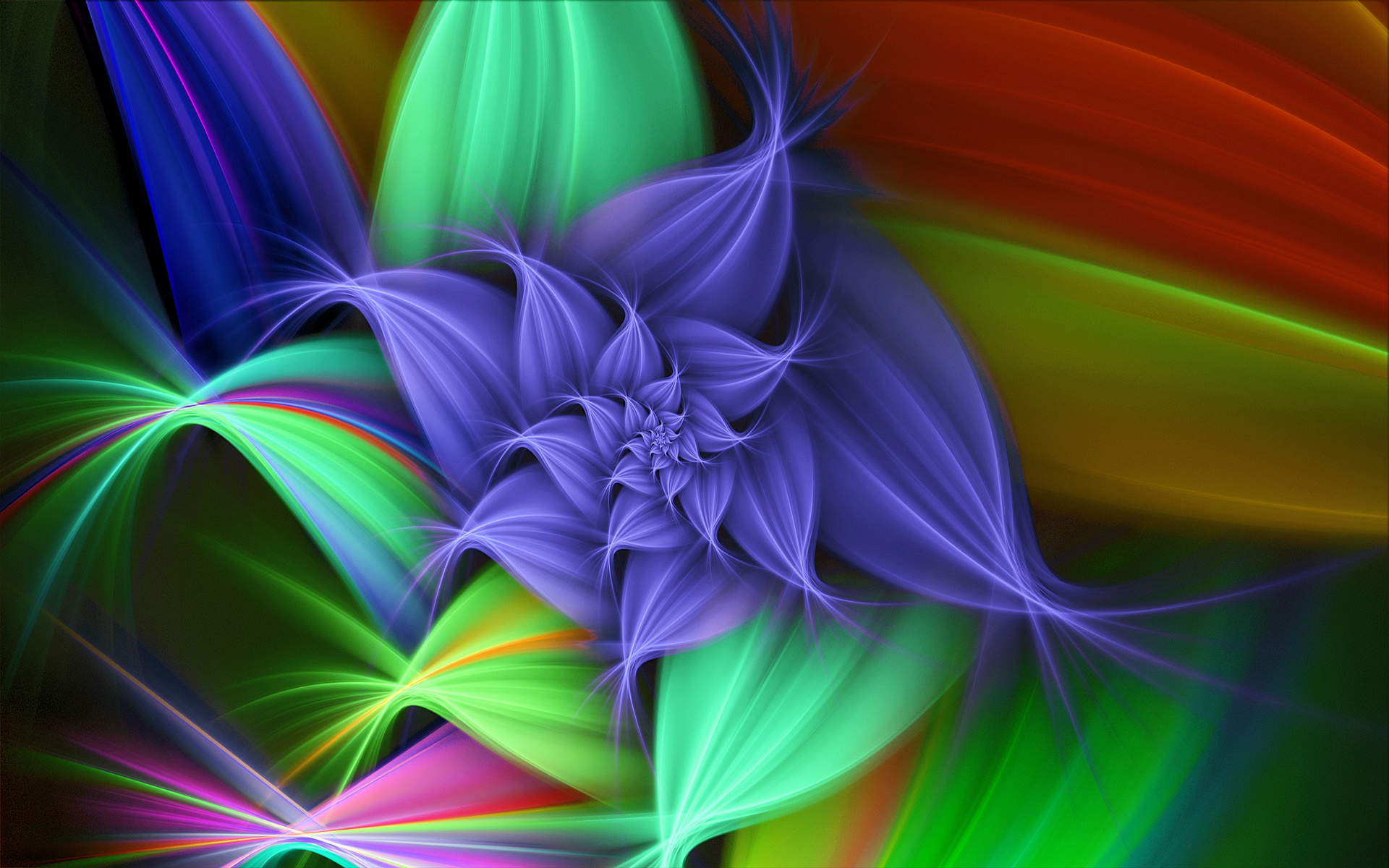 Abstract Flower Background In Resolution HD Widescreen