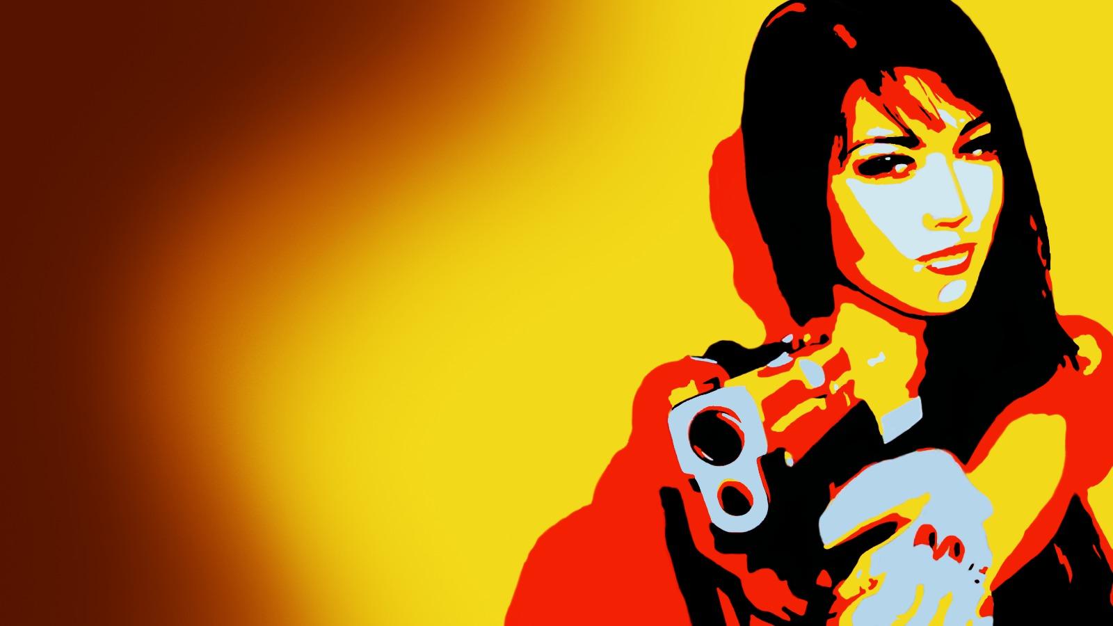 Girl And A Gun Wallpaper HD