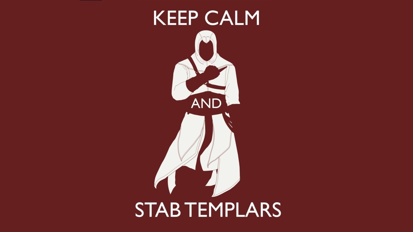Home Quotes Keep Calm Stab Templars HD Wallpaper