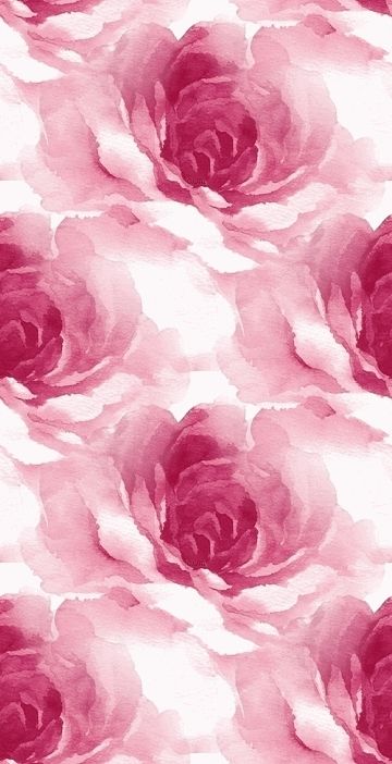 Rose Print Background Watercolor Roses And