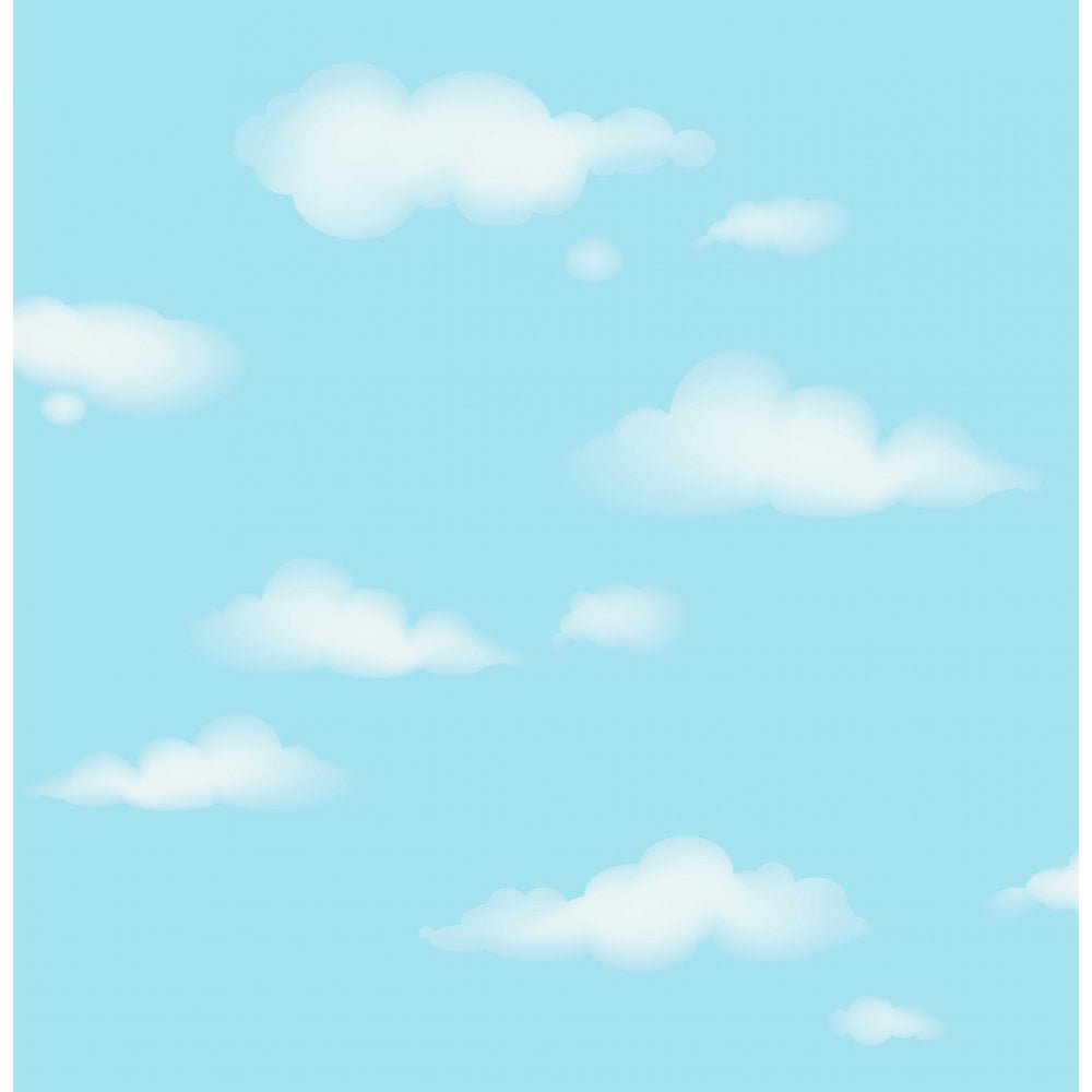  Wallpaper Decorline Decorline Carousel Clouds Wallpaper Blue 1000x1000