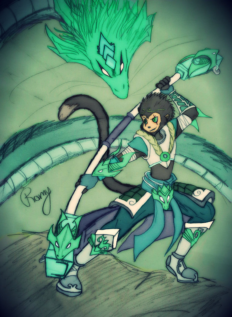 Jade Dragon Wukong By Romyschrijver