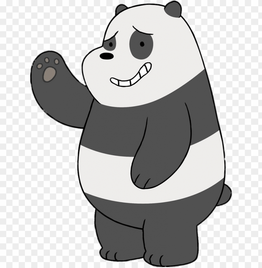 At The Movies Griz Panda We Bare Bears Png Image With