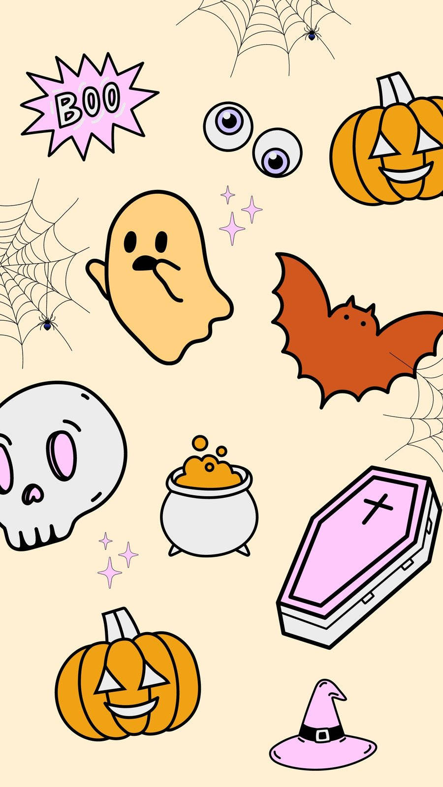 Cute Halloween Phone Wallpaper