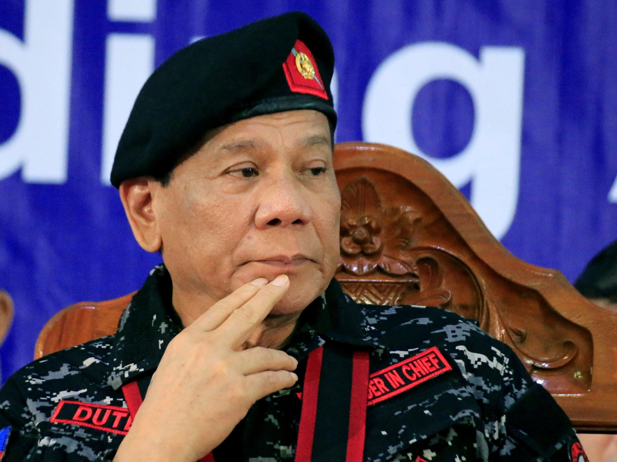Rodrigo Duterte Filipino President Tells Court He Would Rather