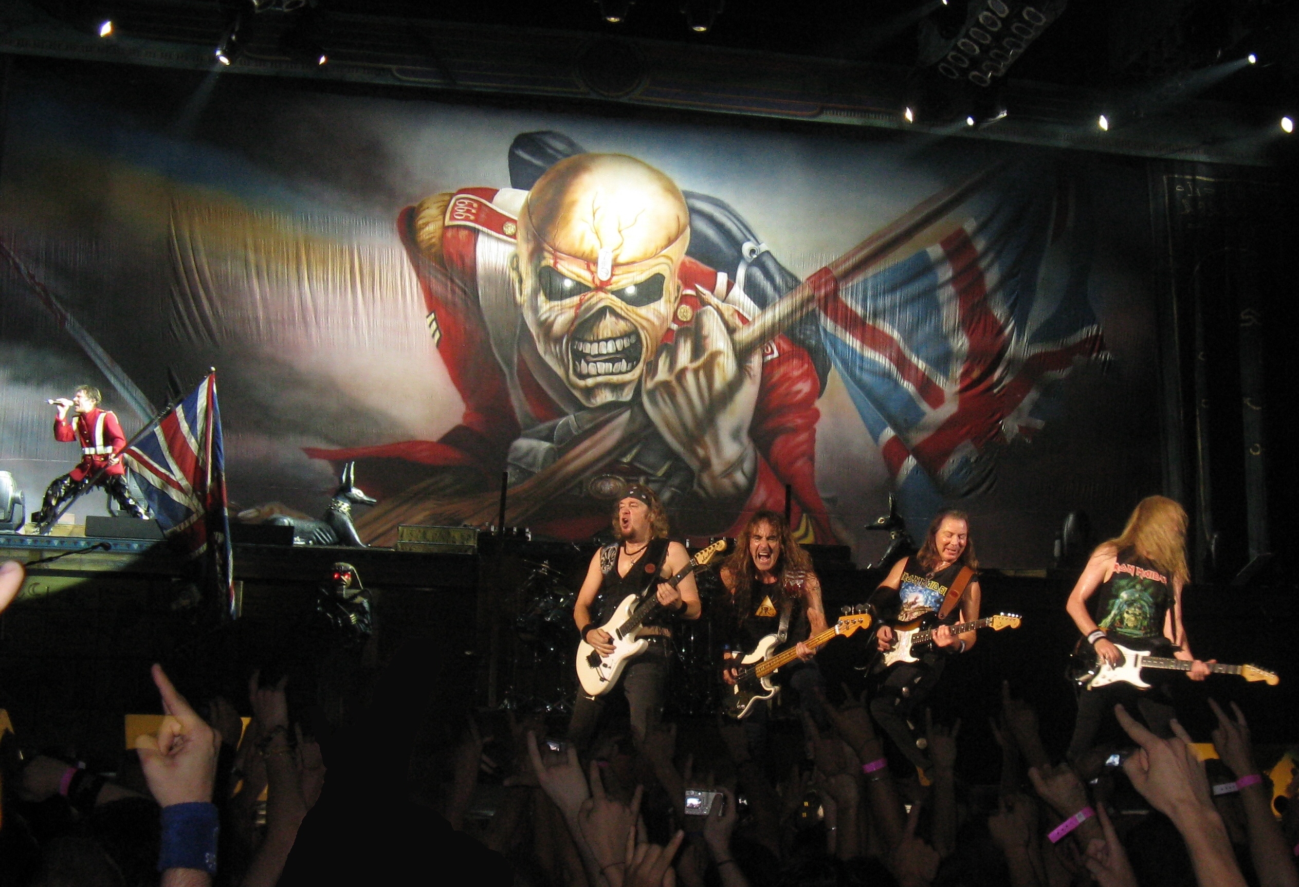 Iron Maiden Trooper Logo In The Palais
