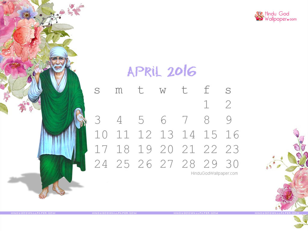 Desktop Wallpaper Calendar April On