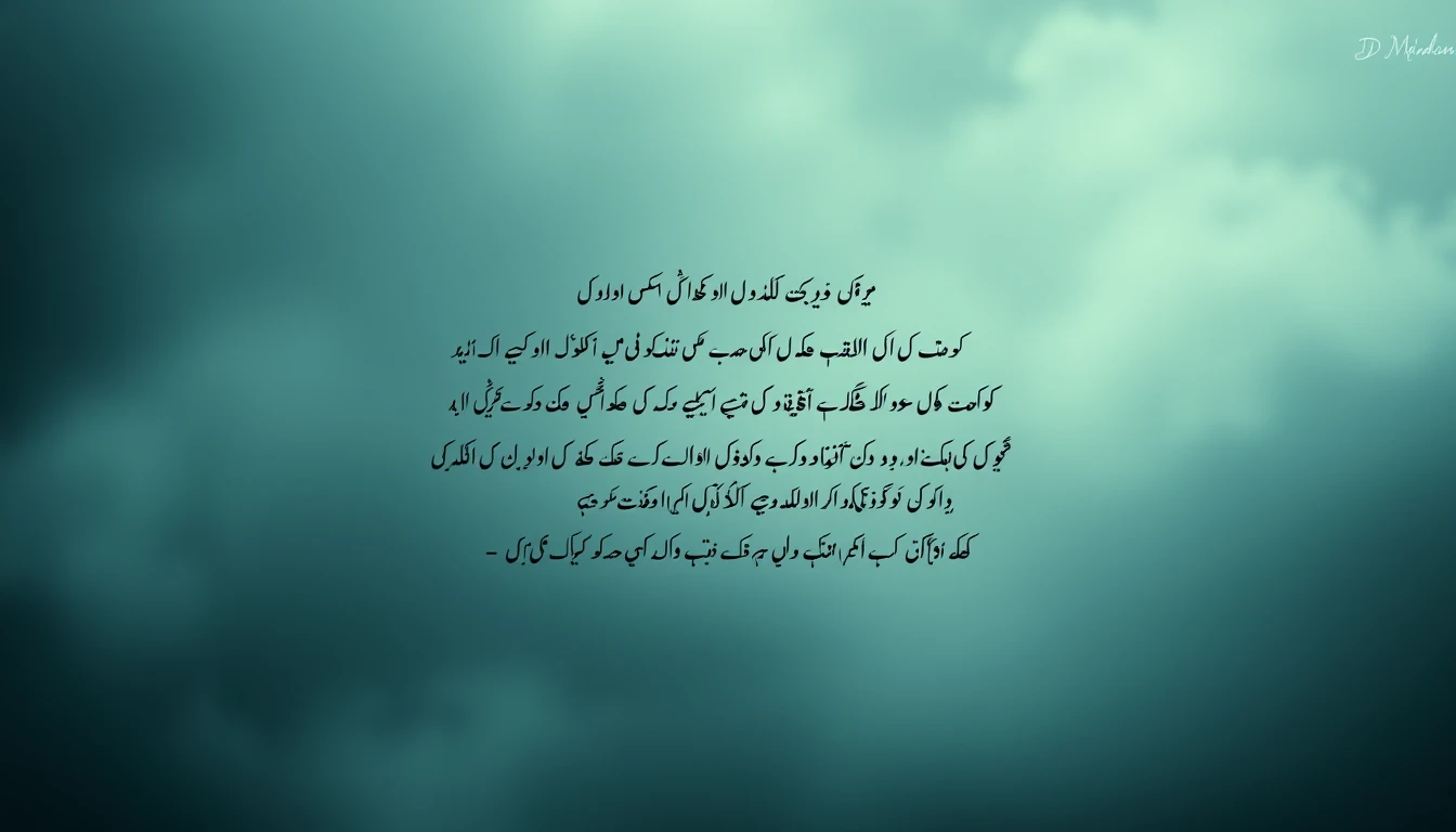 Sad Urdu Poetry Hd Wallpaper
