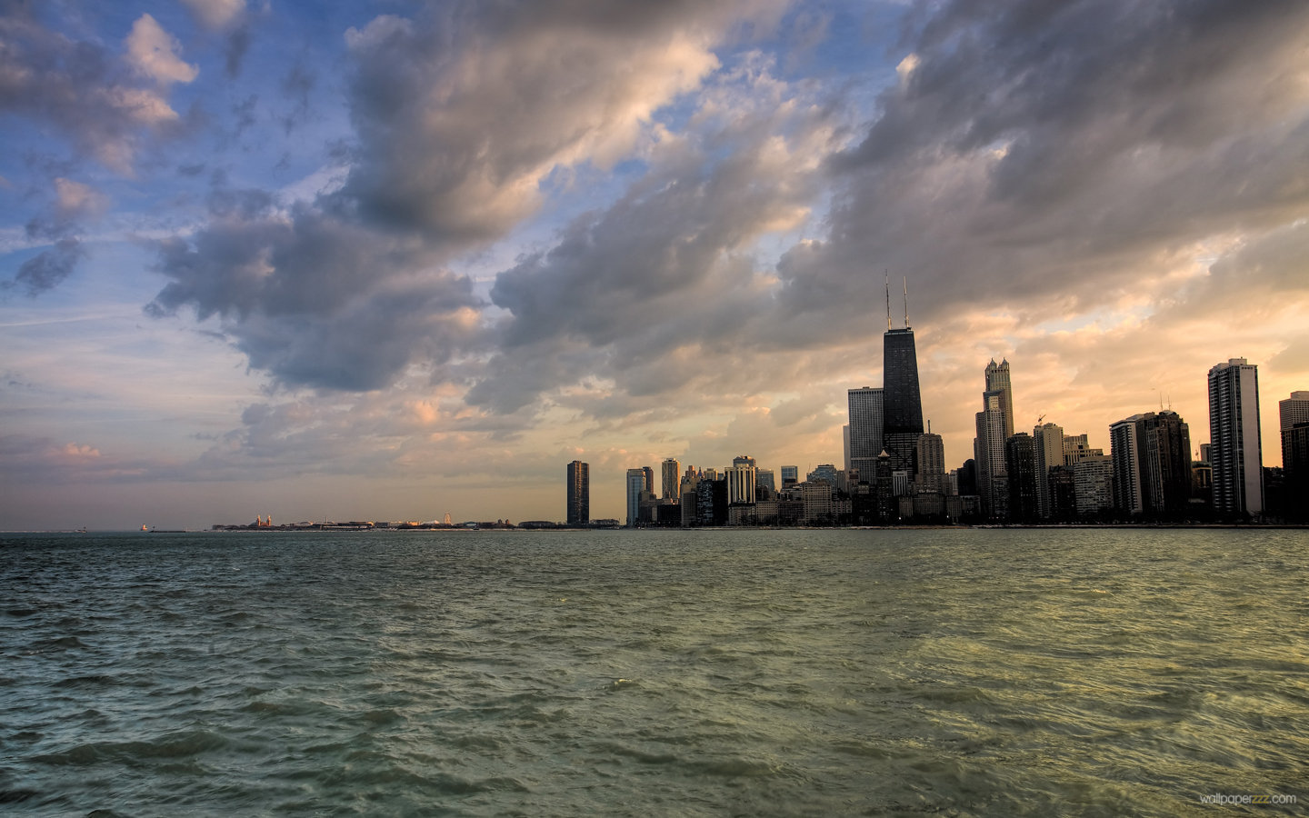 Download Chicago Skyline Widescreen Wallpaper Wallpaper 1440x900
