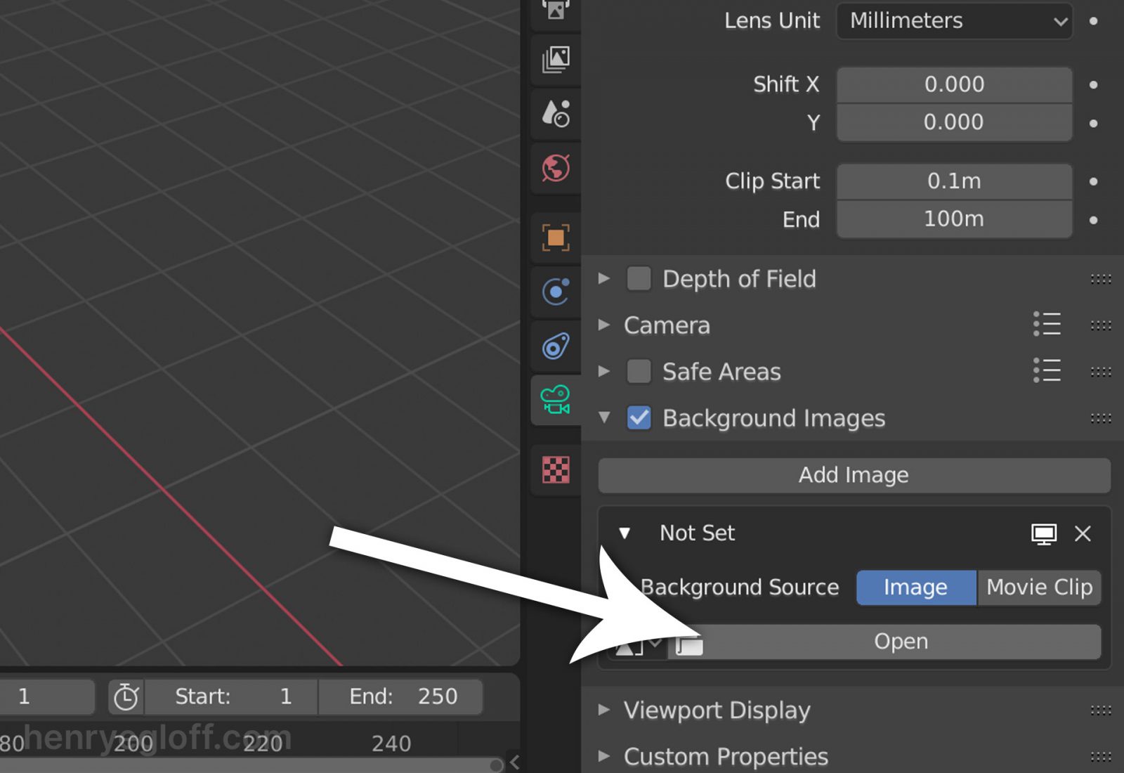 Render A Background Image In Blender Using Camera