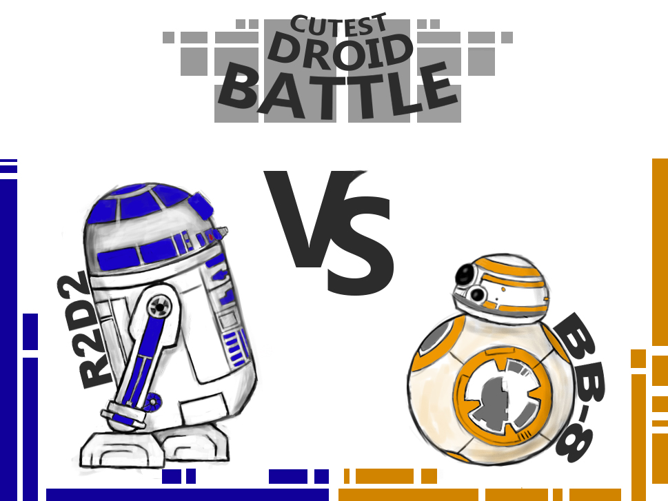 R2d2 Vs Bb8 By Bamboo Forest