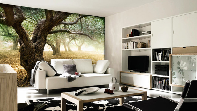  Living Rooms with Interesting Mural Wallpapers Home Design Lover
