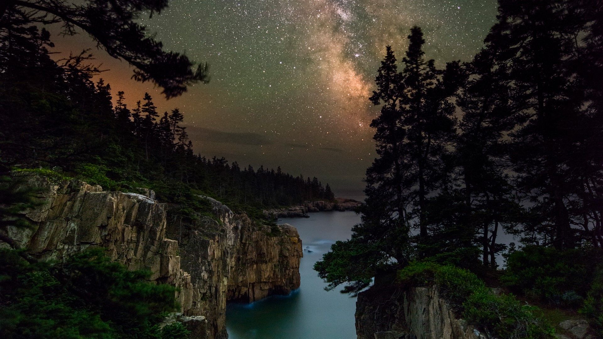 Milky Way Over The Raven S Nest Acadia National Park Maine
