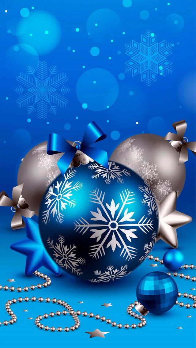 Blue Christmas Balls Wallpapers Christmas Christmas wallpaper