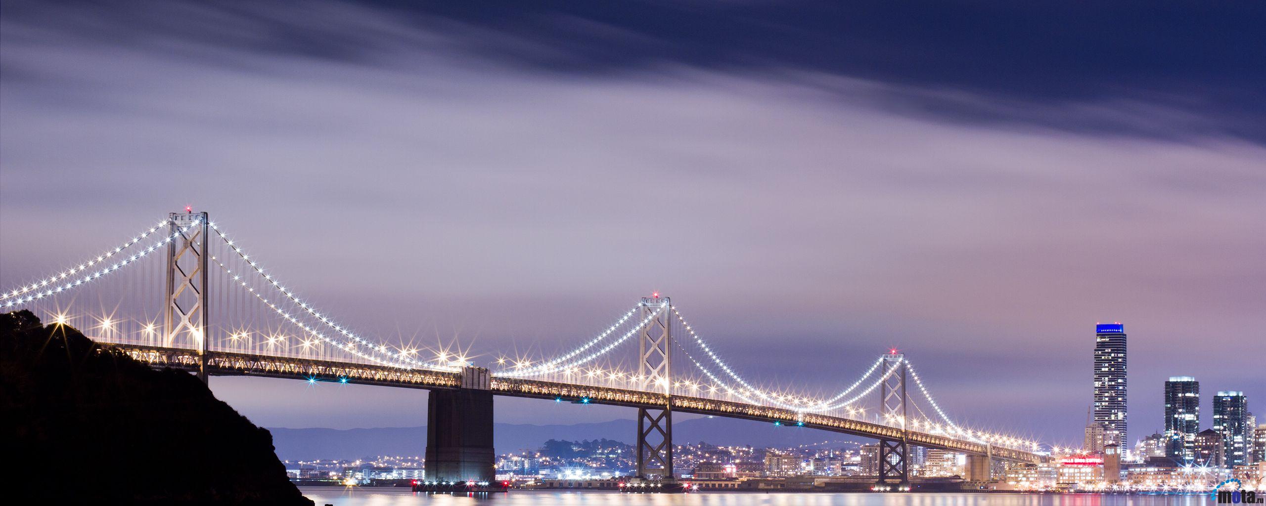 Download Wallpaper San Francisco Oakland Bay Bridge 2560 x 1024