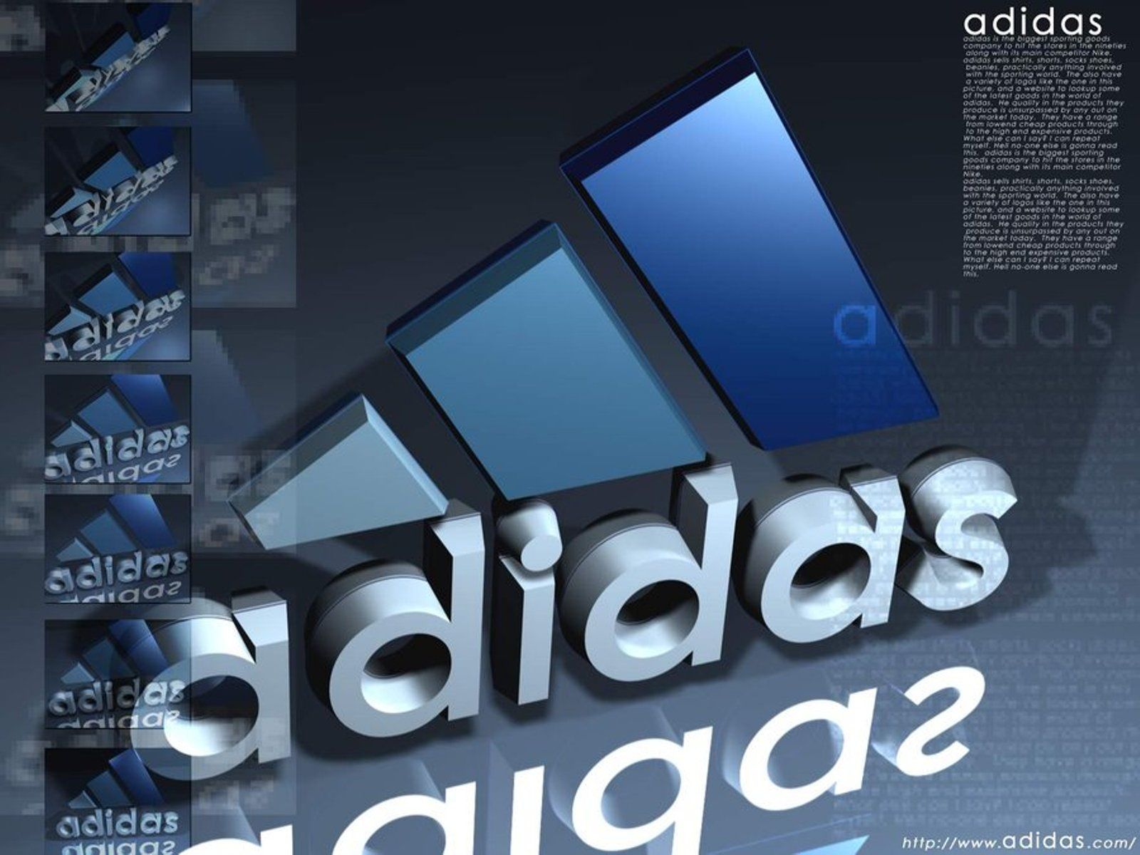 Adidas Logo 3d Desktop Wallpaper