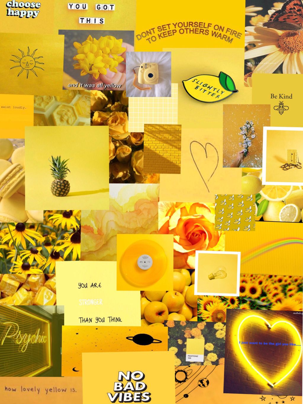 Toedit Yellow Aesthetic Wallpaper