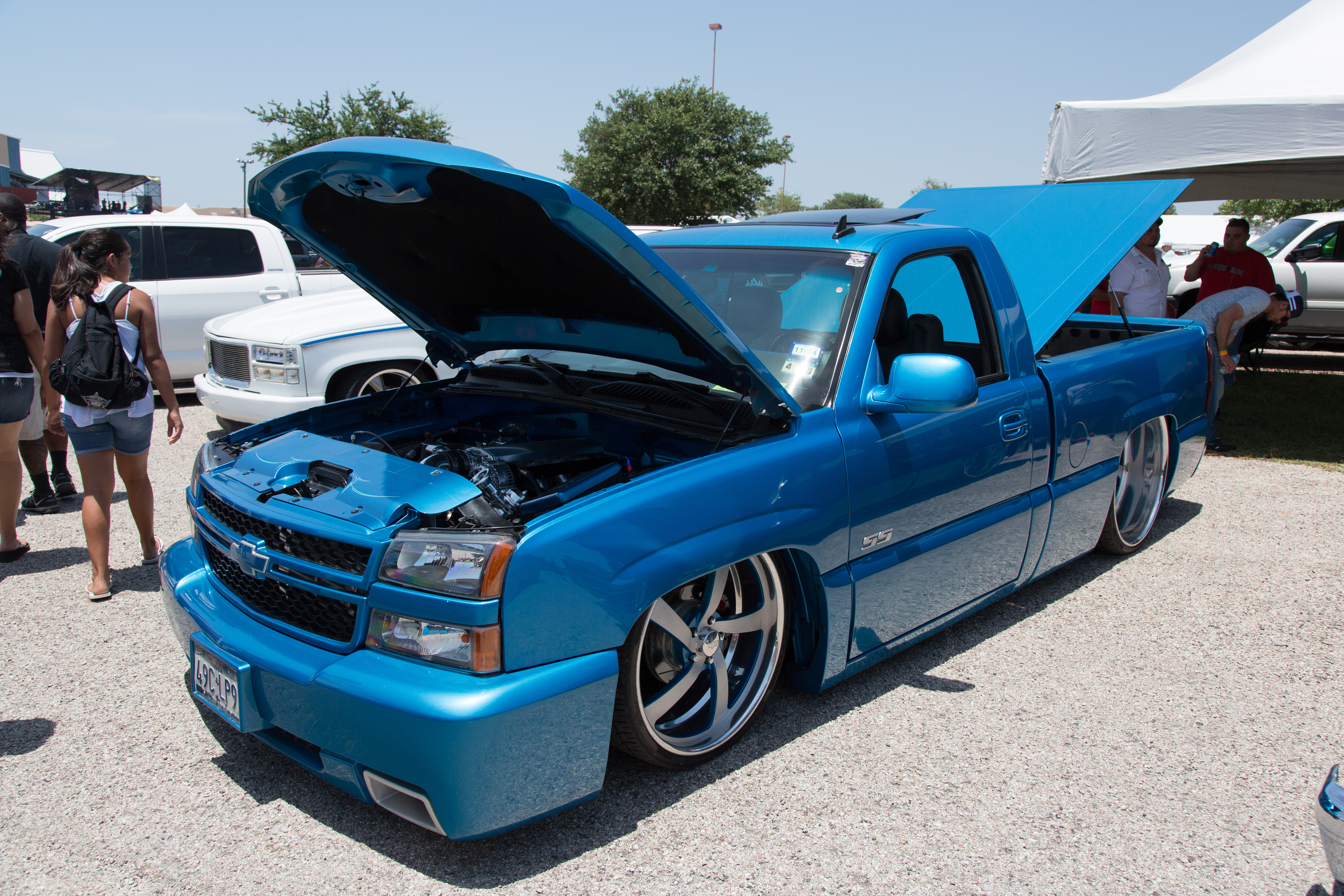 Texas Heatwave Chevy Silverado Dropped Photo