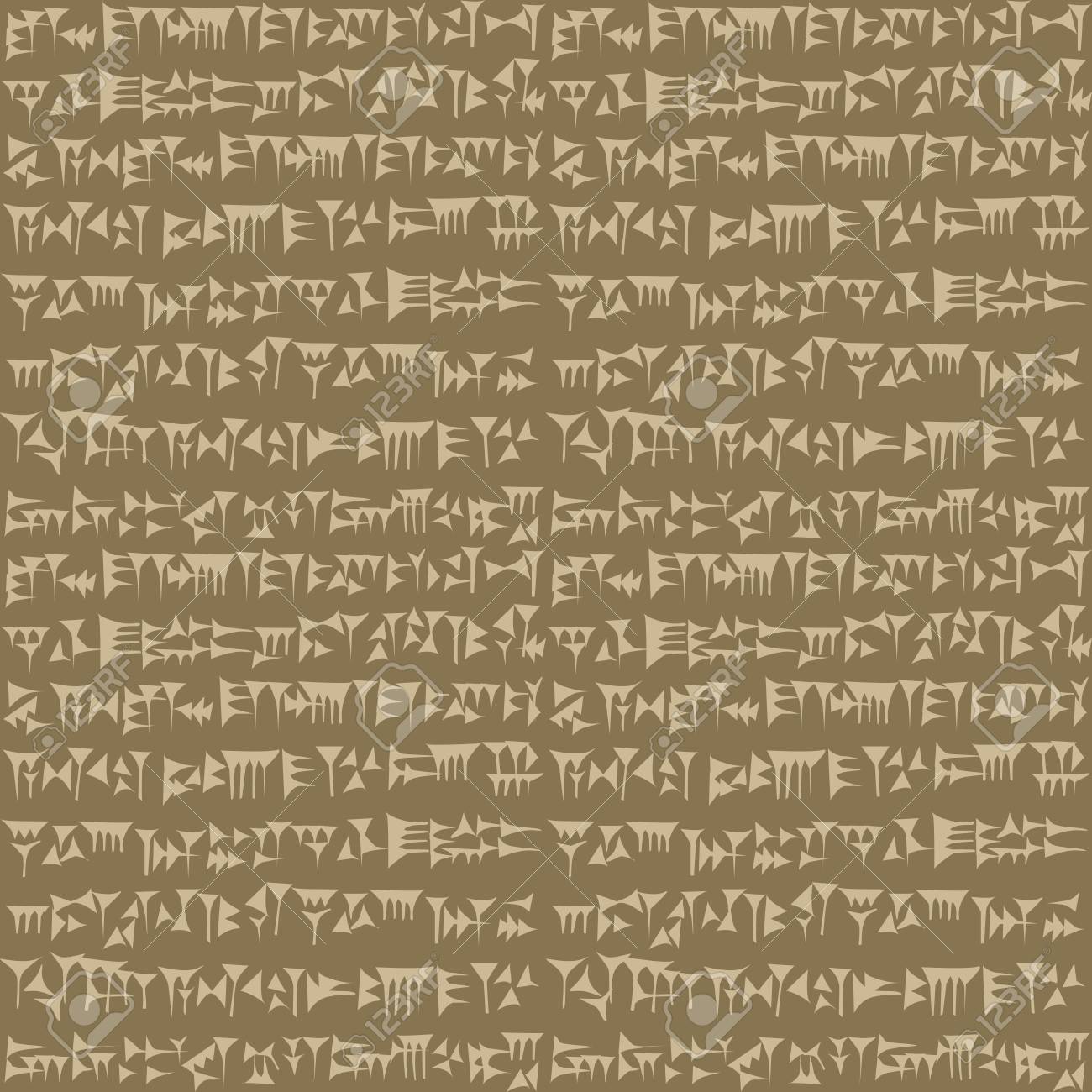 Ancient Cuneiform Assyrian Or Sumerian Inscription Background
