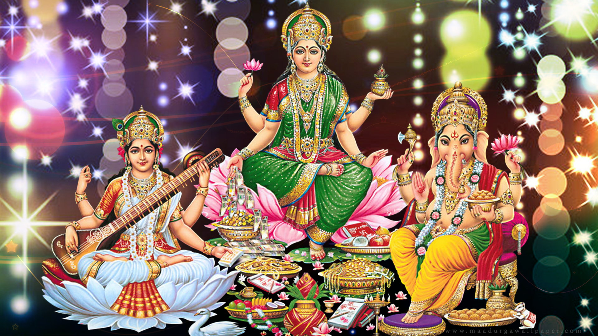 Goddess Lakshmi Image HD Wallpaper