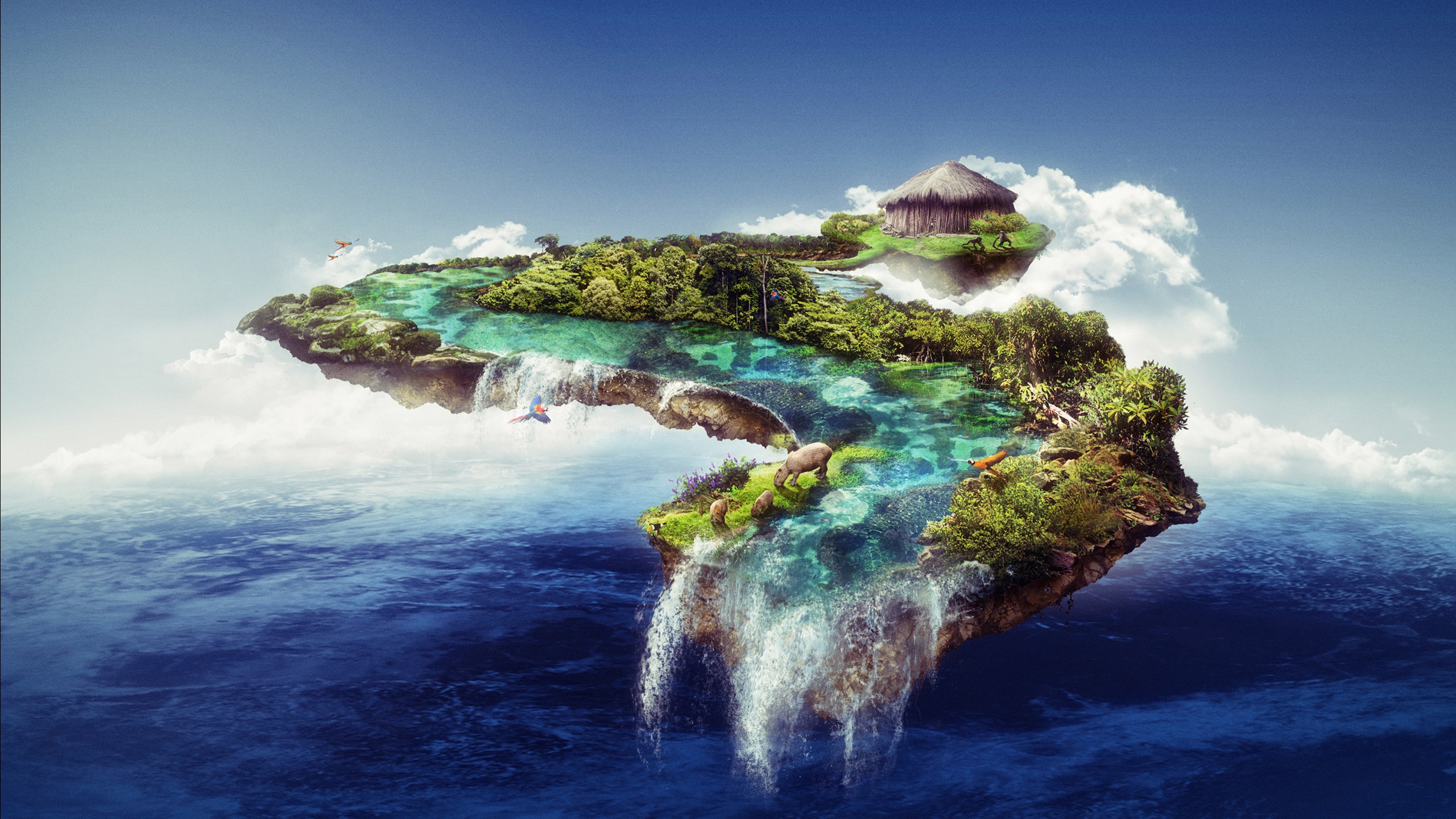 Floating Island Wallpaper
