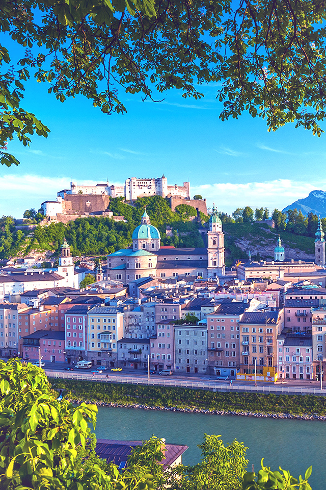 Austria Altstadt Salzburg iPhone Wallpaper HD