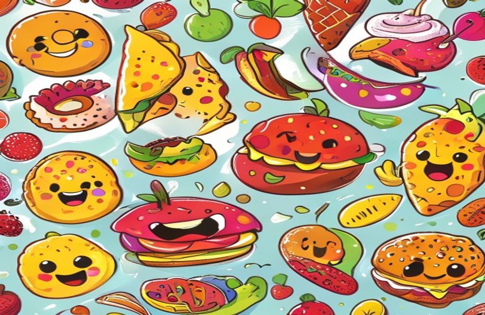 Cartoon Food Wallpaper